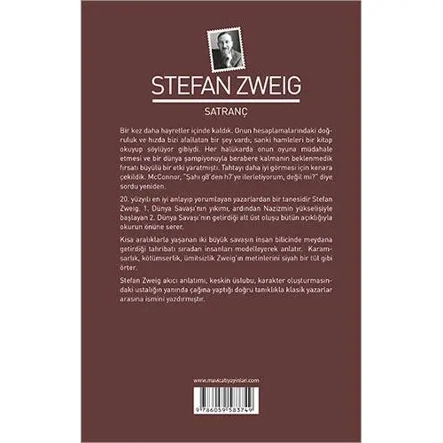 Satranç - Stefan Zweig - Maviçatı Yayınları