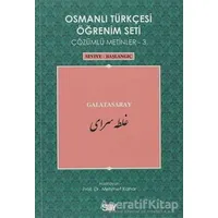 Osmanlı Türkçesi Öğrenim Seti - Galatasaray - Kolektif - Say Yayınları