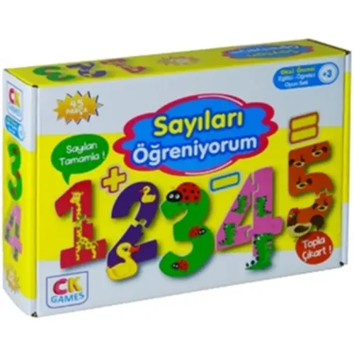 Sayıları Öğreniyorum 45 Parça Kutulu (+3 Yaş) CK Games