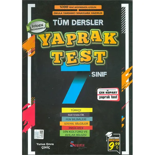 Seans 7.Sınıf Tüm Dersler Yaprak Test