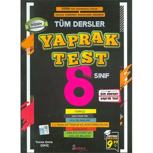 Seans 8.Sınıf Tüm Dersler Yaprak Test