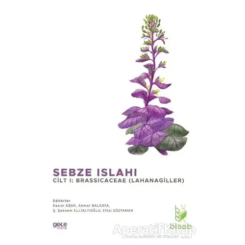 Sebze Islahı Cilt 1: Brassicaceae (Lahanagiller) - Ş. Şebnem Ellialtıoğlu - Gece Kitaplığı