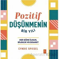 Pozitif Düşünmenin Bir Yılı - Cyndie Spiegel - Nobel Yaşam