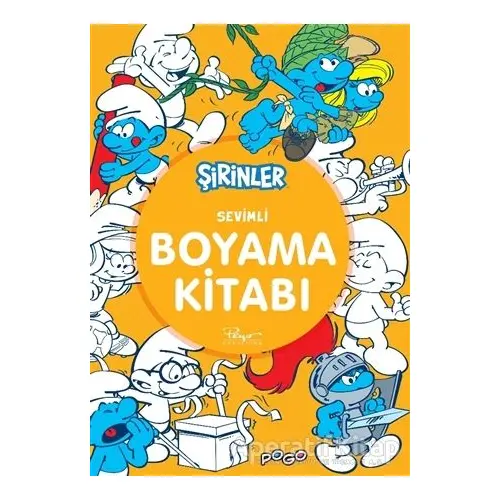 Sevimli Boyama Kitabı - Şirinler - Kolektif - Pogo Çocuk