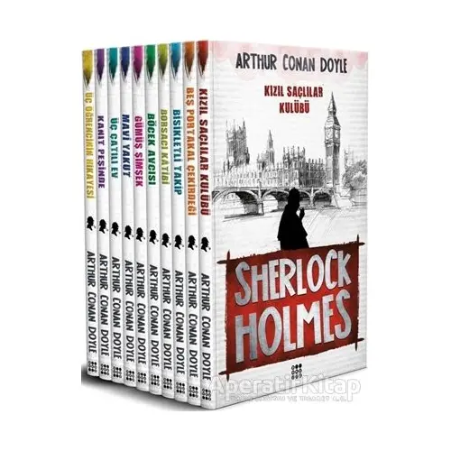 Sherlock Holmes 10’lu Set - Sir Arthur Conan Doyle - Dokuz Yayınları