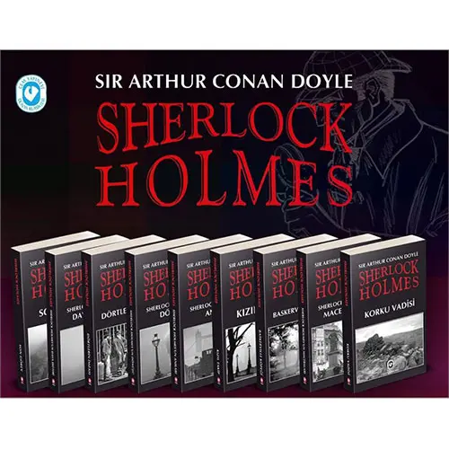 Sherlock Holmes Bütün Maceralar 9 Kitap Set - Sir Arthur Conan Doyle - Cem Yayınevi