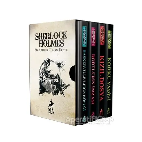 Sherlock Holmes Roman Seti (4 Kitap Takım) - Sir Arthur Conan Doyle - Ren Kitap