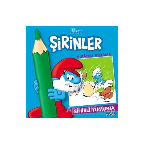 Sihirli Yumurta Hikayeli Boyama - Şirinler - Kolektif - Pogo Çocuk