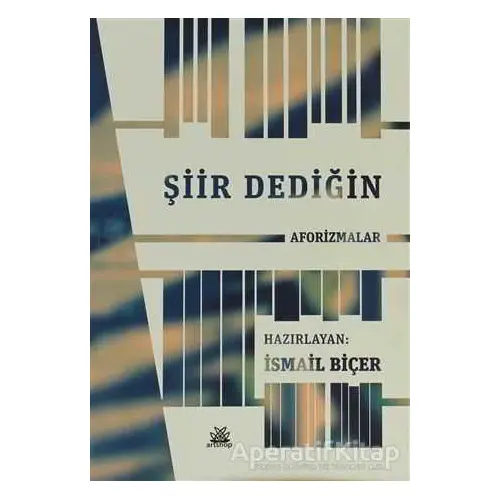 Şiir Dediğin Aforizmalar - İsmail Biçer - Artshop Yayıncılık