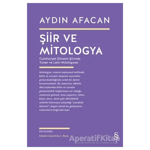 Şiir ve Mitologya - Aydın Afacan - Everest Yayınları