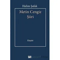 Metin Cengiz Şiiri - Halim Şafak - Şiirden Yayıncılık