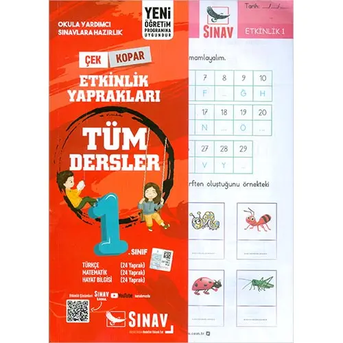 Sınav 1.Sınıf Tüm Dersler Etkinlik Yaprakları