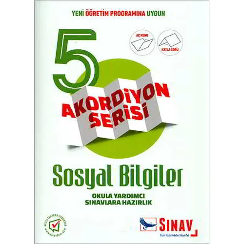 Sınav 5.Sınıf Sosyal Bilgiler Aç Konu Katla Soru Akordiyon Serisi