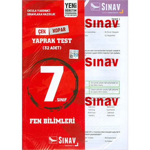 Sınav 7.Sınıf Fen Bilimleri Yaprak Test