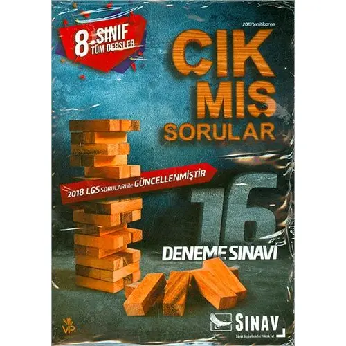 Sınav 8.Sınıf Tüm Dersler Çıkmış Sorularla 16 Deneme