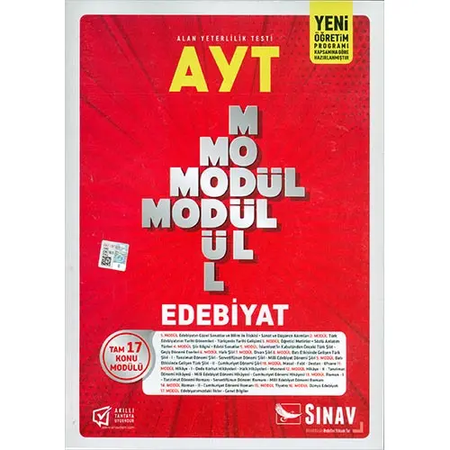 Sınav AYT Edebiyat 17 Konu Modülü