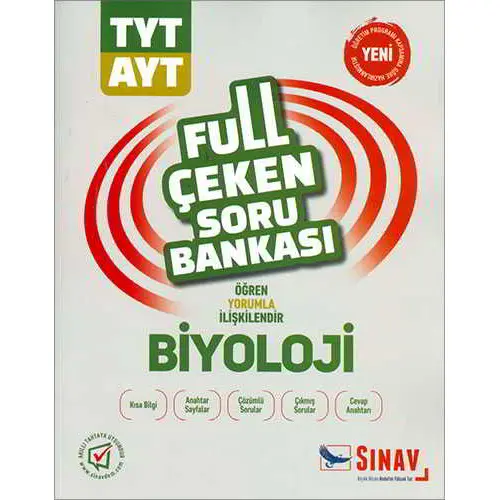 Sınav TYT AYT Biyoloji Full Çeken Soru Bankası