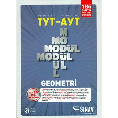 Sınav TYT AYT Geometri 14 Konu Modülü