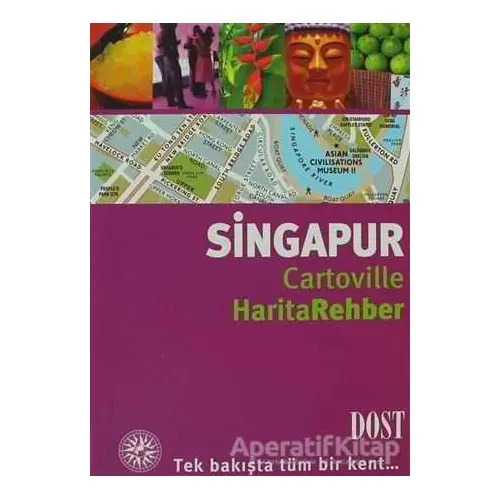 Singapur Cartoville Harita Rehber - Severine Bascot - Dost Kitabevi Yayınları