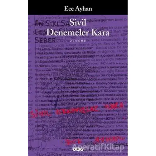 Sivil Denemeler Kara - Ece Ayhan - Yapı Kredi Yayınları