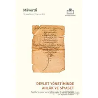 Devlet Yönetiminde Ahlak ve Siyaset - İmam Maverdi - Timaş Akademi