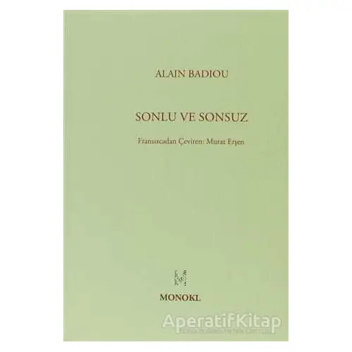 Sonlu ve Sonsuz - Alain Badiou - MonoKL