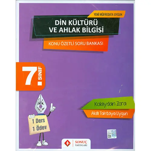 Sonuç 7.Sınıf Din Kültürü Konu Özetli Soru Bankası