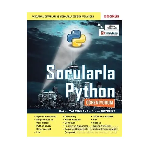 Sorularla Python Öğreniyorum - Ercan Bozkurt - Abaküs Kitap