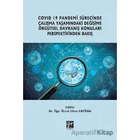 Covid 19 Pandemi Sürecinde Çalışma Yaşamındaki Değişime Örgütsel Davranış Konuları Perspektifinden B