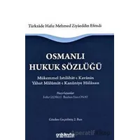 Osmanlı Hukuk Sözlüğü - Fethi Gedikli - On İki Levha Yayınları