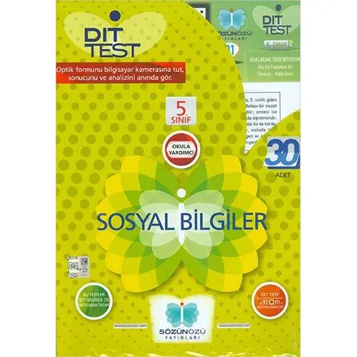 Sözün Özü 5.Sınıf Sosyal Bilgiler Dıt Test