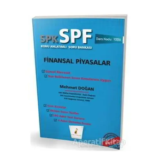 SPK - SPF Finansal Piyasalar Konu Anlatımlı Soru Bankası
