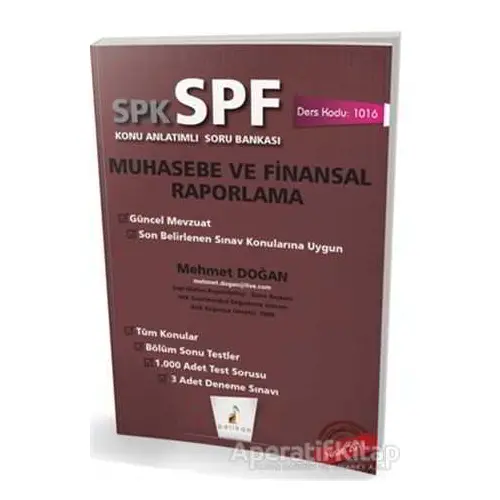 SPK - SPF Muhasebe ve Finansal Raporlama Konu Anlatımlı Soru Bankası