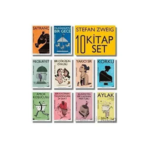 Stefan Zweig Seti - 10 Kitap Takım - İndigo Kitap