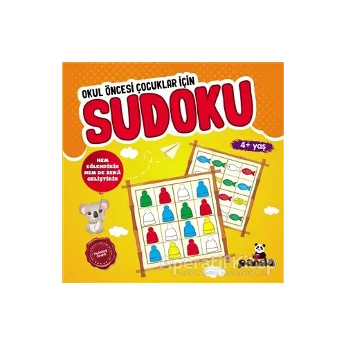 Sudoku 4+ Yaş - Okul Öncesi Çocuklar İçin - Kolektif - Beyaz Panda Yayınları