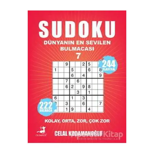 Sudoku - Dünyanın En Sevilen Bulmacası 7 - Celal Kodamanoğlu - Olimpos Yayınları