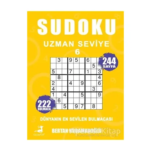 Sudoku Uzman Seviye - 6 - Bertan Kodamanoğlu - Olimpos Yayınları
