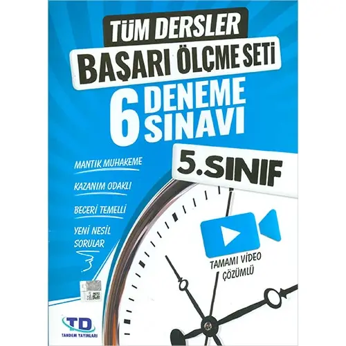 Tandem 5.Sınıf Tüm Dersler Başarı Ölçme Seti 6 Deneme Sınavı