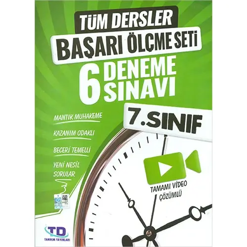 Tandem 7.Sınıf Tüm Dersler Başarı Ölçme Seti 6 Deneme Sınavı