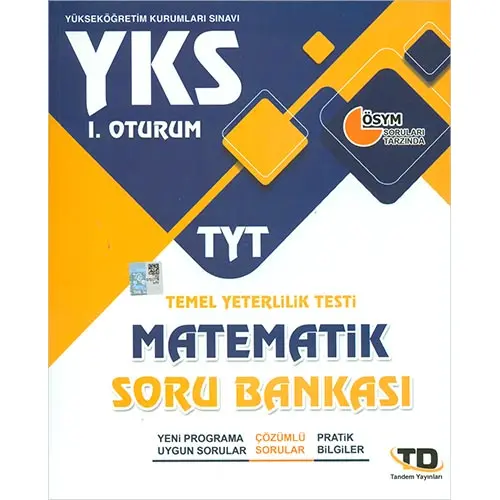 Tandem YKS TYT Matematik Soru Bankası 1.Oturum