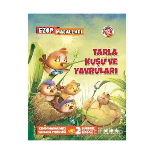 Tarla Kuşu ve Yavruları - Ezop Masalları - Ezop - Caretta Yayıncılık