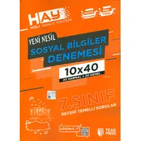 7.Sınıf 10x40 Sosyal Bilgiler Denemesi Teas Press