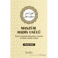 Manzum Hadis Usulü - Osman Aydın - Kitabi Yayınevi