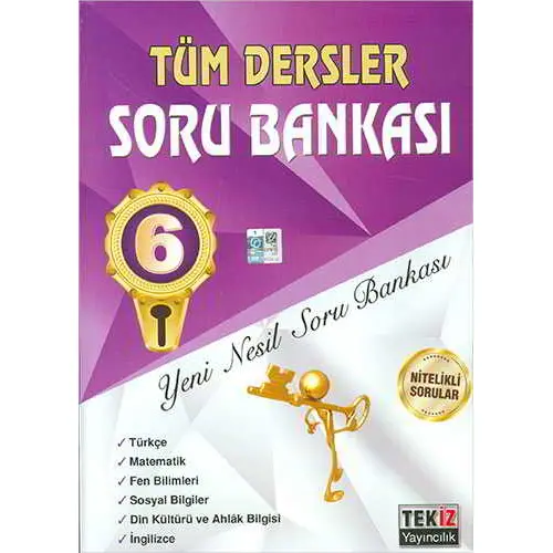 Tekiz 6.Sınıf Tüm Dersler Sözel Sayısal Soru Bankası