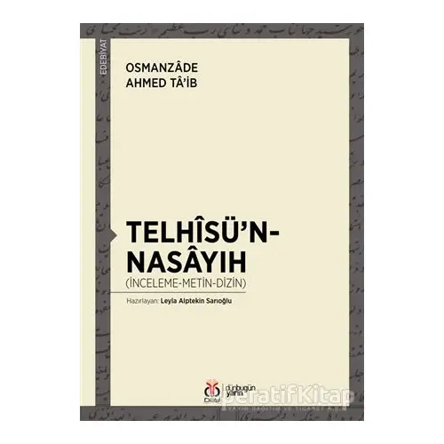 Telhisü’n-Nasayıh - Osmanzade Ahmed Ta’ib - DBY Yayınları