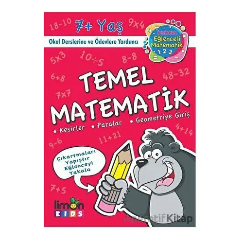 Temel Matematik - İlk Okul Eğlenceli Matematik - Kolektif - limonKIDS