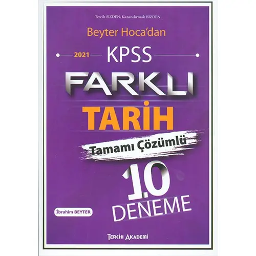 Tercih Akademi 2021 KPSS Farklı Tarih Tamamı Çözümlü 10 Deneme