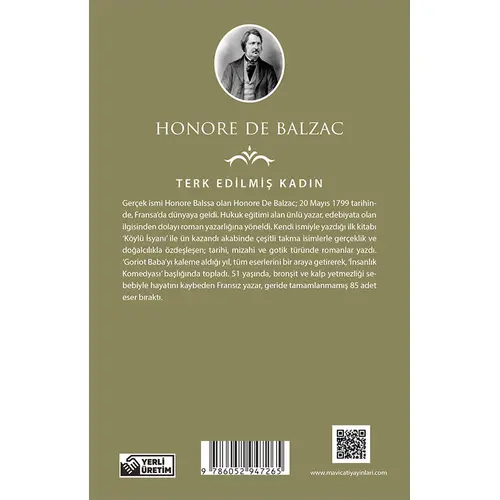 Terk Edilmiş Kadın - Honore De Balzac - Maviçatı (Dünya Klasikleri)