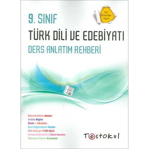 Test Okul 9.Sınıf Türk Dili ve Edebiyatı Ders Anlatım Rehberi