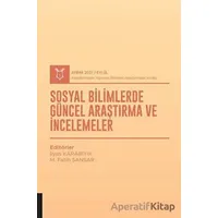 Sosyal Bilimlerde Güncel Araştırma ve İncelemeler (AYBAK 2021 Eylül)